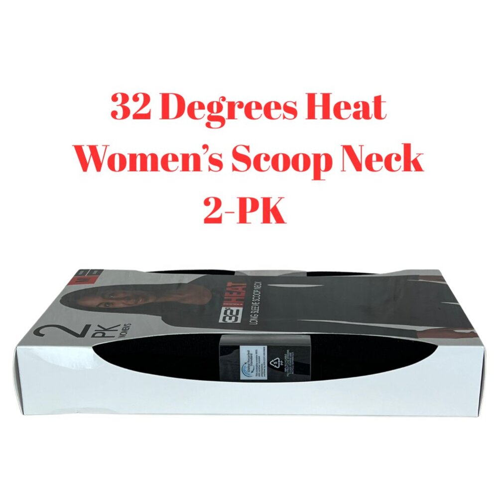 32 Degrees HEAT Women’s Top 2-Pack Black Size Medium NEW 🎉Host Pick🎉 - Picture 2 of 8